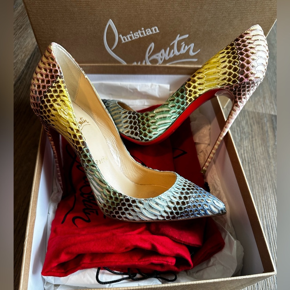 Christian Louboutin: PIGALLE FOLLIES WATERSNAKE DEGRADE